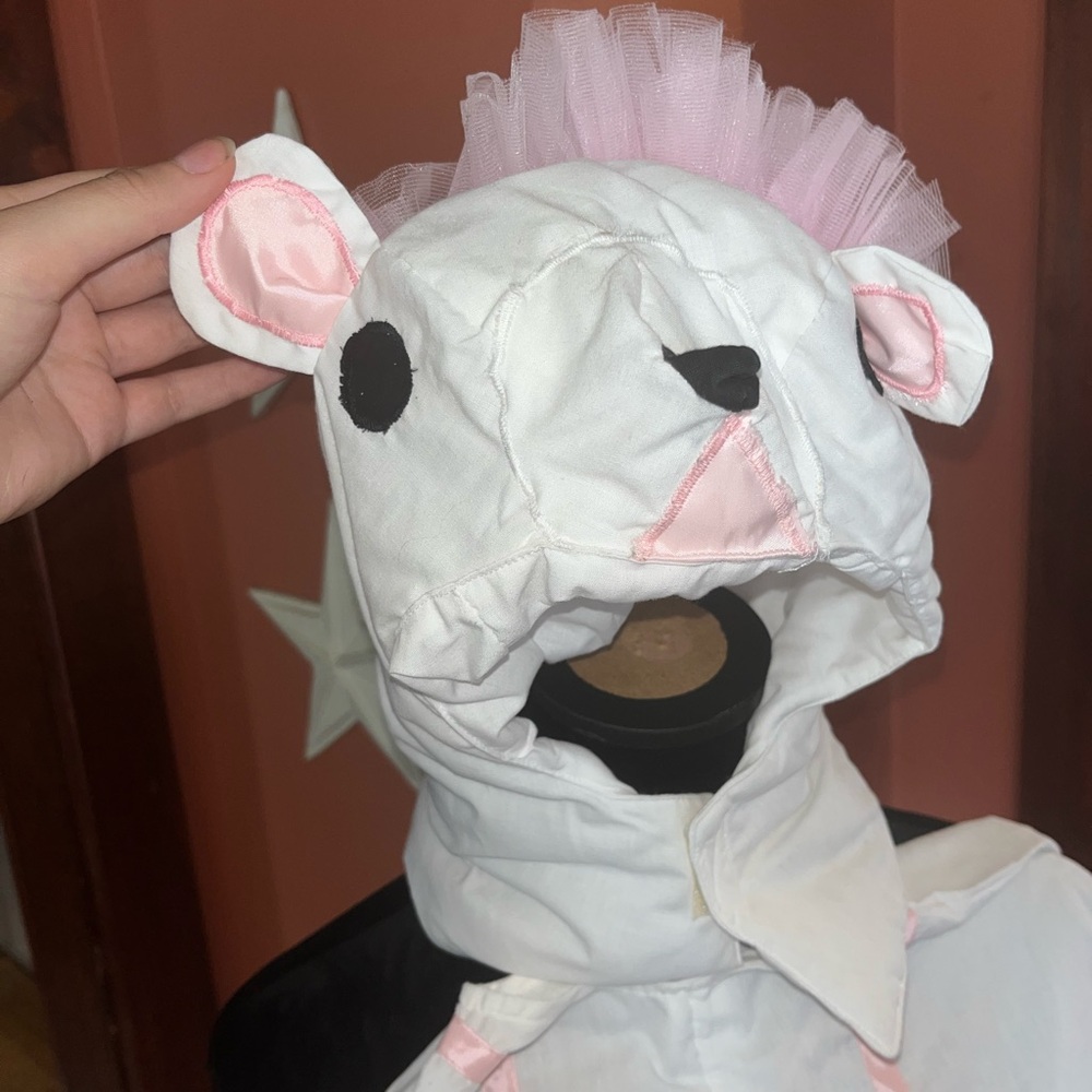 Retro 80s Halloween costume ballet mouse whimsicality inc girls size 5 6 white - Picture 6 of 10